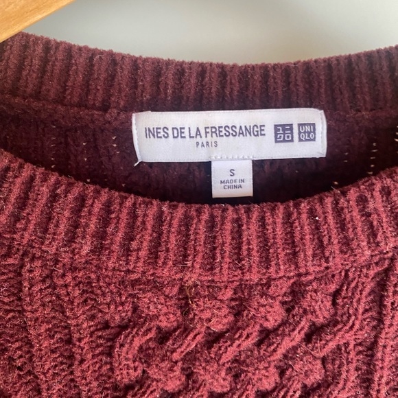 Uniqlo Ines de la Fressange sweater burgundy - Picture 4 of 5